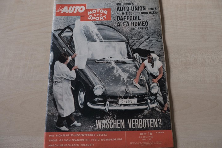 Deckblatt Auto Motor und Sport (11/1962)